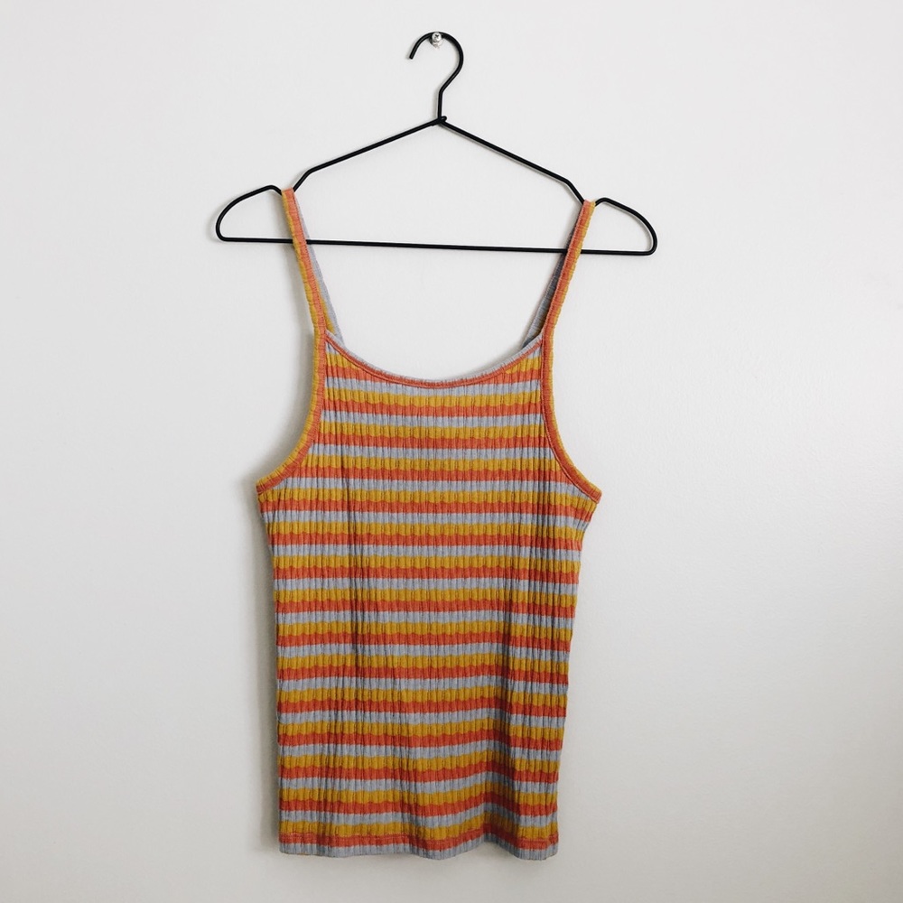 Madewell Tie-Back Ribbed Tank Top Size M
